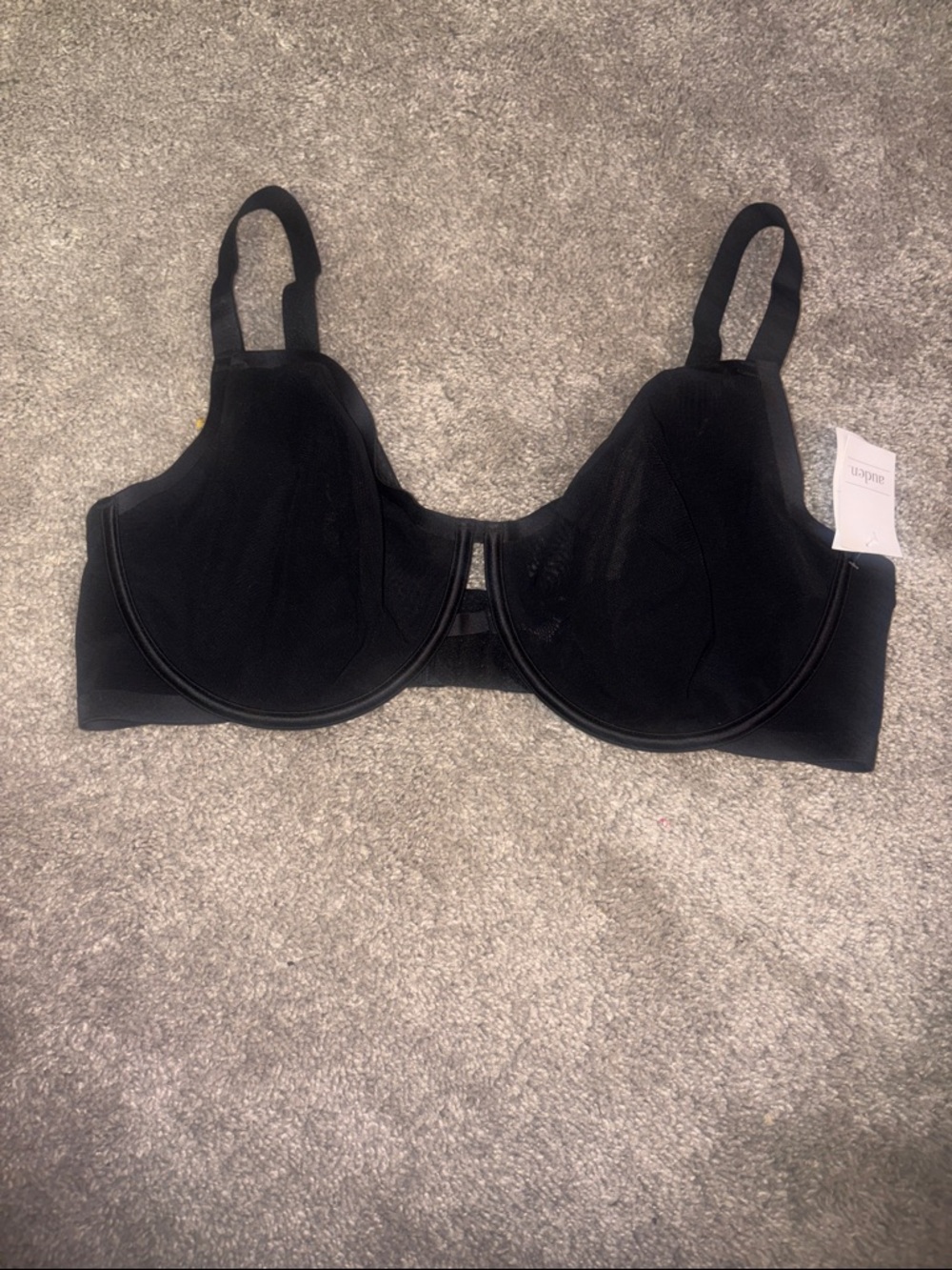 Auden Black Full-Coverage Underwire Bra 42DD new